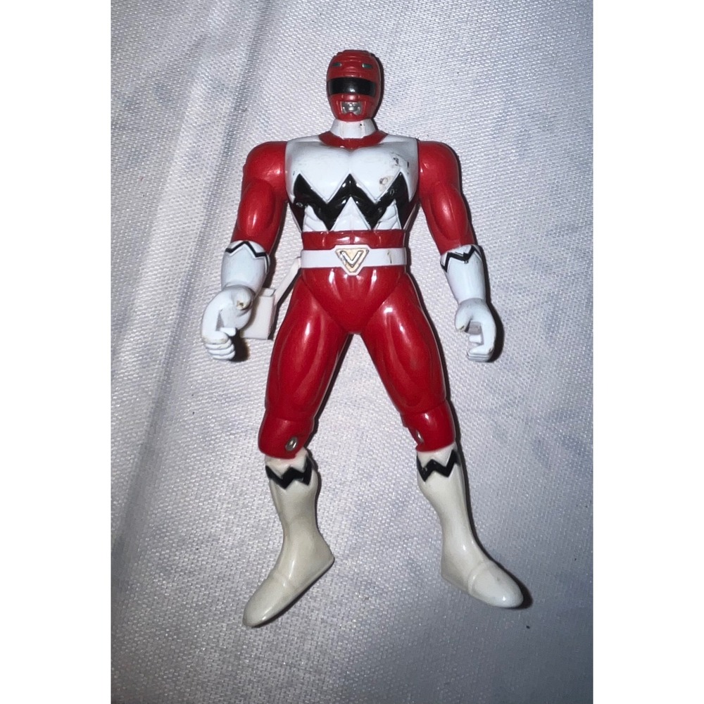 Bandai‎ 1998 Power Rangers Lost Galaxy Red Ranger Action Figure Vintage Toy 5"
